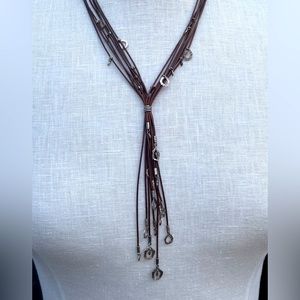 Silpada “Take The Reins” retired lariat style necklace